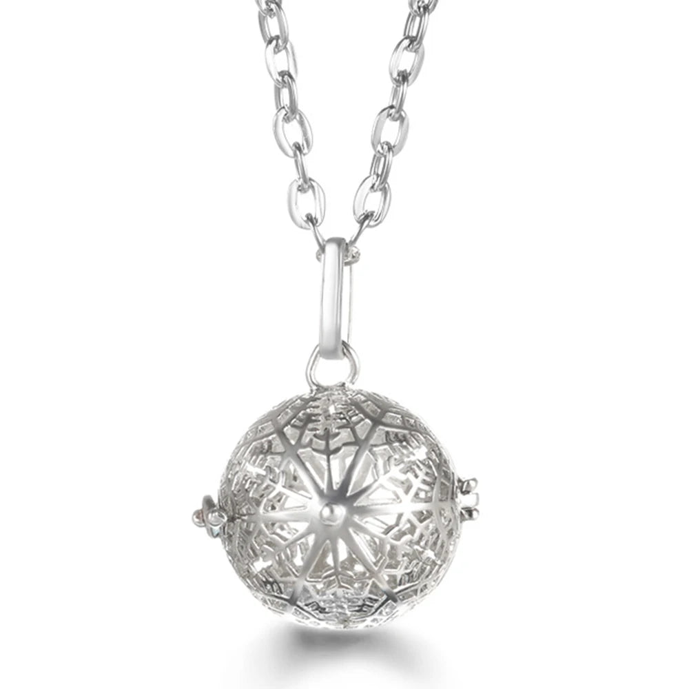 Vayb Angel Wings Chime Necklace Aromatherapy Diffuser Pendant