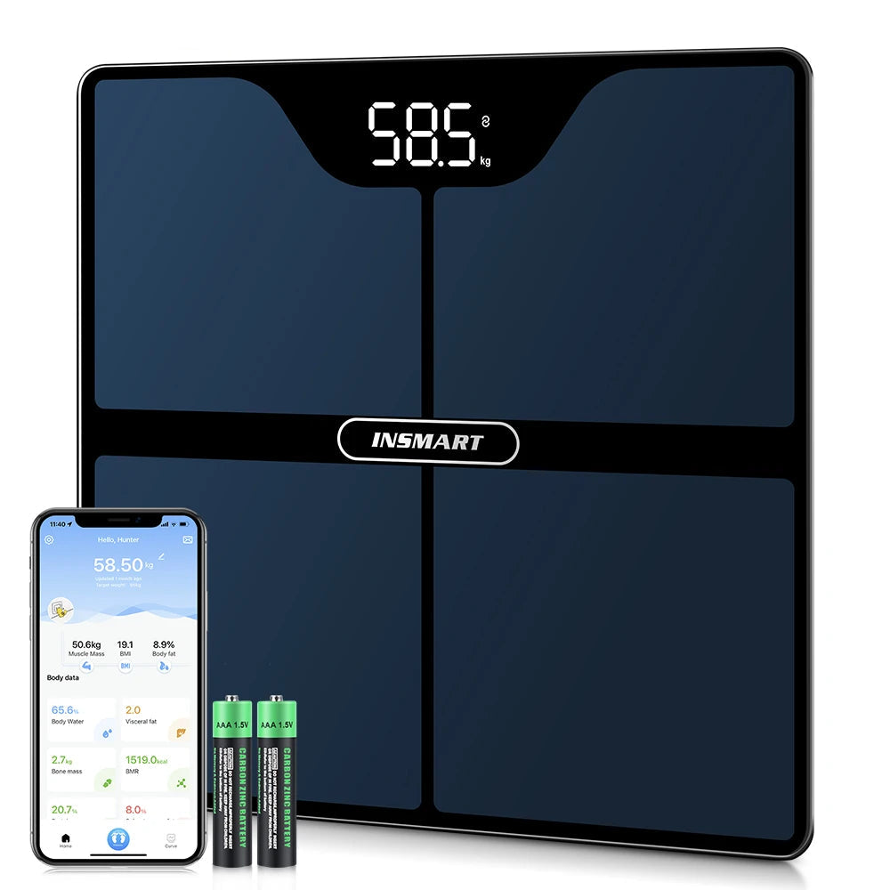 Vayb Smart Body Fat Scale for Adults with Bioimpedance Tech
