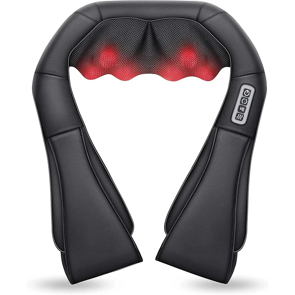 Vayb Shiatsu Heated Neck and Back Massager Pillow for Full Body