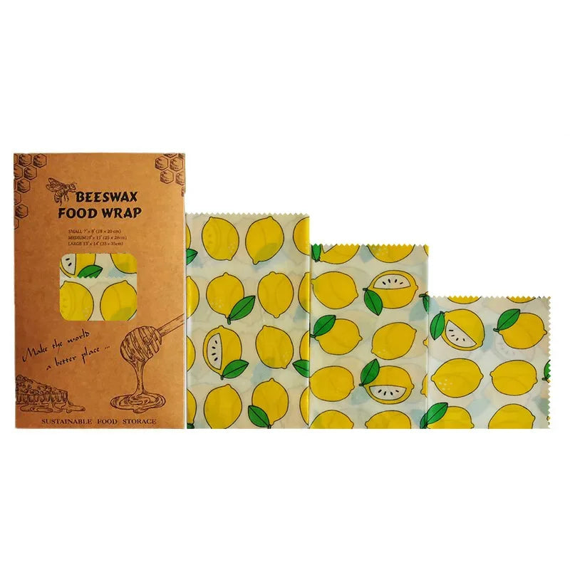 Vayb Organic Beeswax Food Wraps Eco Kitchen Storage Sheets