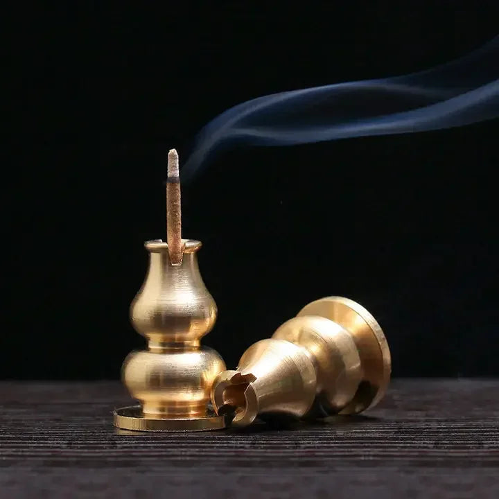 Vayb Bronze Lotus Incense Burner for Meditation & Relaxation