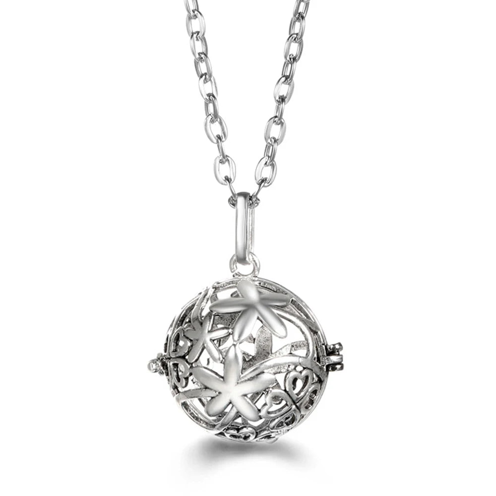 Vayb Angel Wings Chime Necklace Aromatherapy Diffuser Pendant