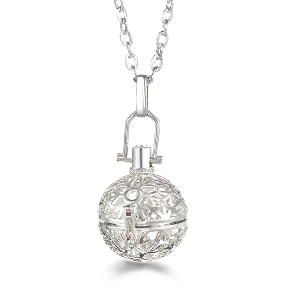 Vayb Angel Wings Chime Necklace Aromatherapy Diffuser Pendant