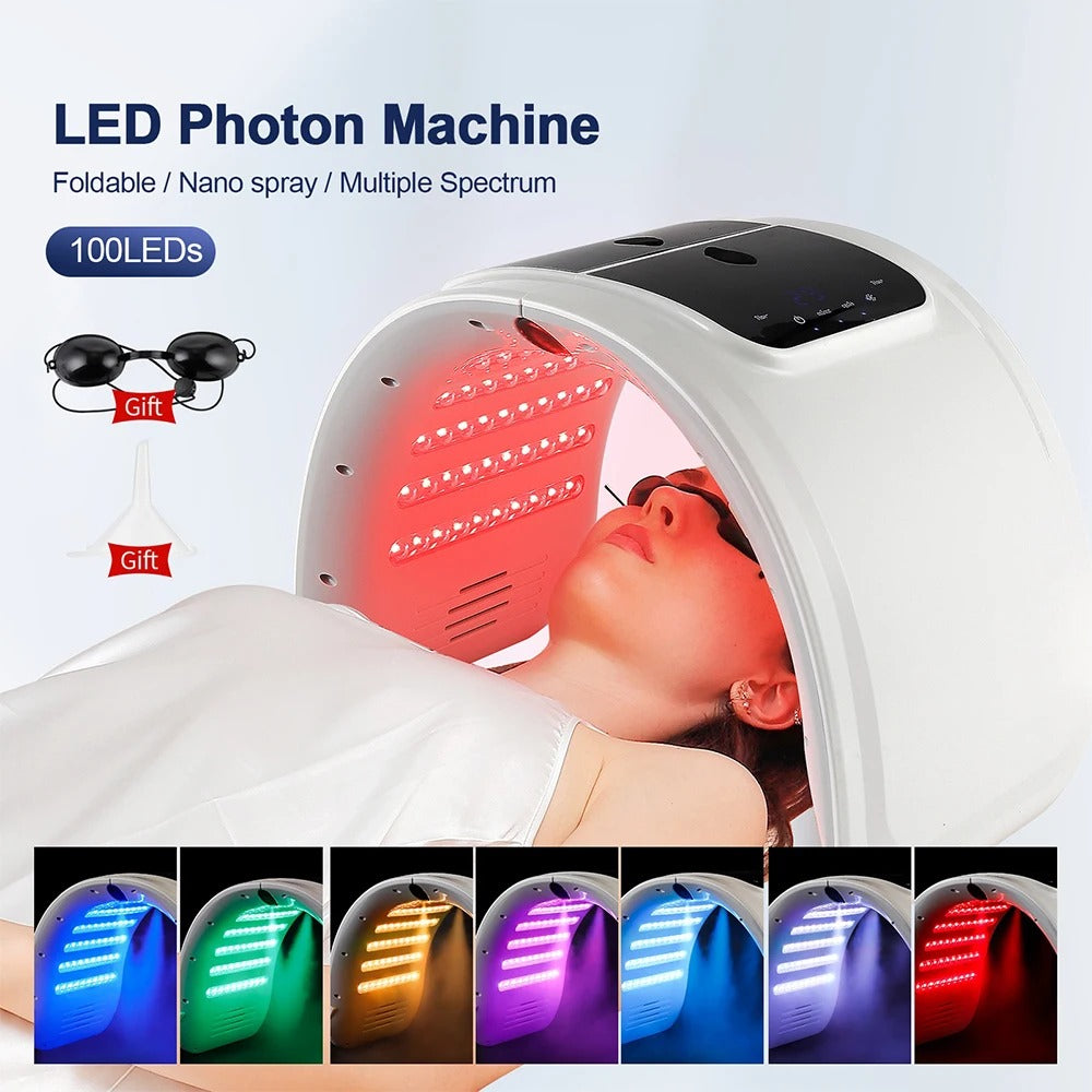 Vayb 7-Color LED Face Mask with Nano Mist for Skin Rejuvenation