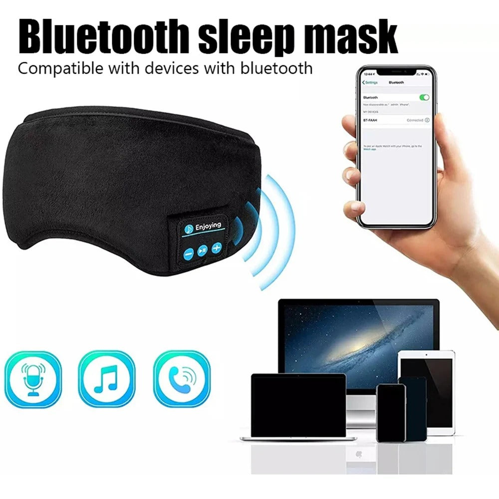 Vayb Bluetooth Sleep Mask Headphone – Full-Coverage Eye Mask & Wireless Sports Headband