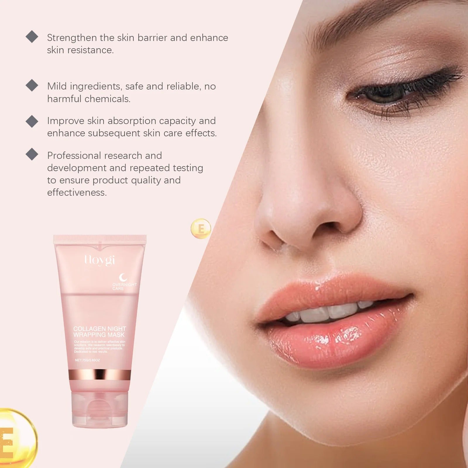 Vayb Hoygi Collagen Peel-Off Face Mask for Hydrated Radiant Skin