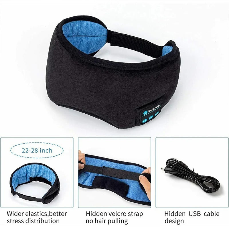 Vayb Bluetooth Sleep Mask Headphone – Full-Coverage Eye Mask & Wireless Sports Headband