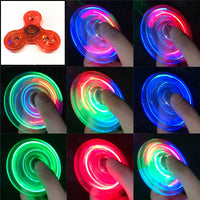 Vayb Crystal LED Fidget Spinner Toy for Kids Stress Relief