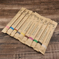 Vayb Bamboo Toothbrush Set 10pcs Soft Charcoal Bristle Eco Pack