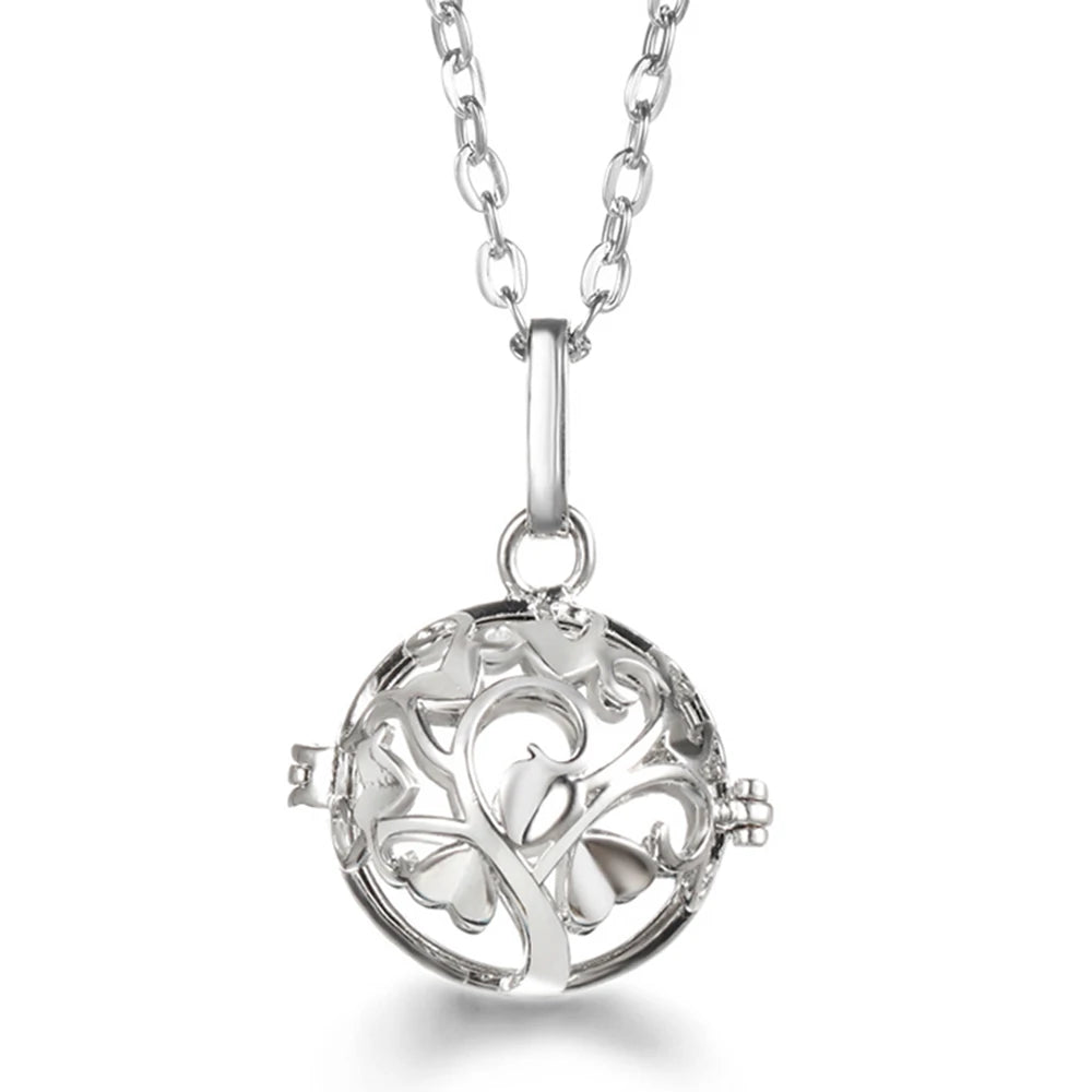 Vayb Angel Wings Chime Necklace Aromatherapy Diffuser Pendant