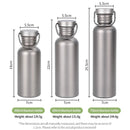 Vayb Titanium Water Bottle for Camping & Outdoors