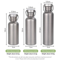 Vayb Titanium Water Bottle for Camping & Outdoors