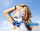 Vayb Bladeless Neck Fan with Digital Display and USB Rechargeable Cooling