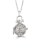 Vayb Angel Wings Chime Necklace Aromatherapy Diffuser Pendant