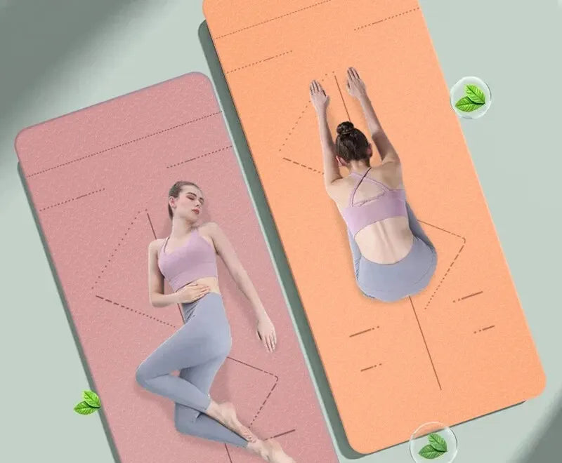 Vayb Eco Friendly Non Slip Yoga Mat with Strap and Bag