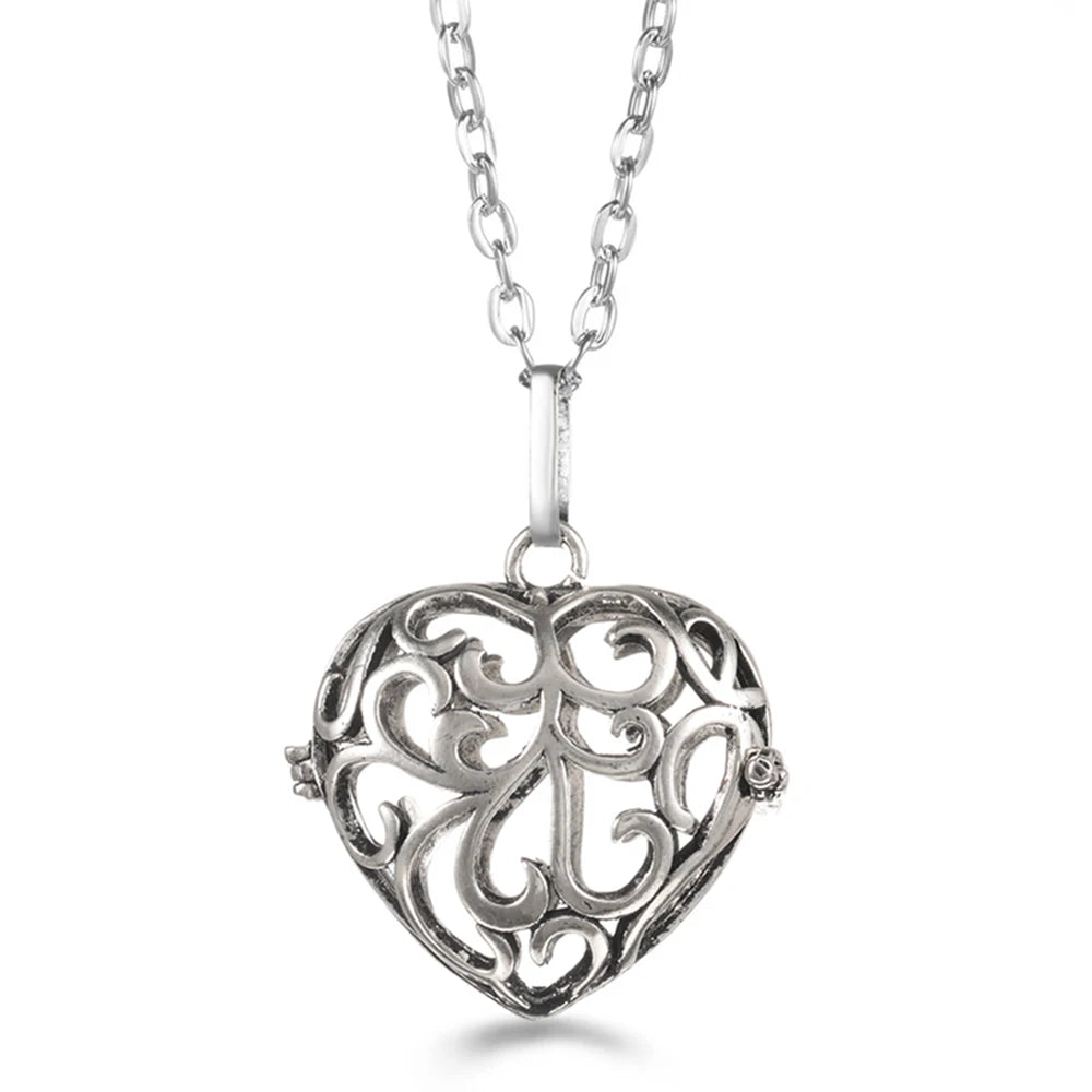 Vayb Angel Wings Chime Necklace Aromatherapy Diffuser Pendant