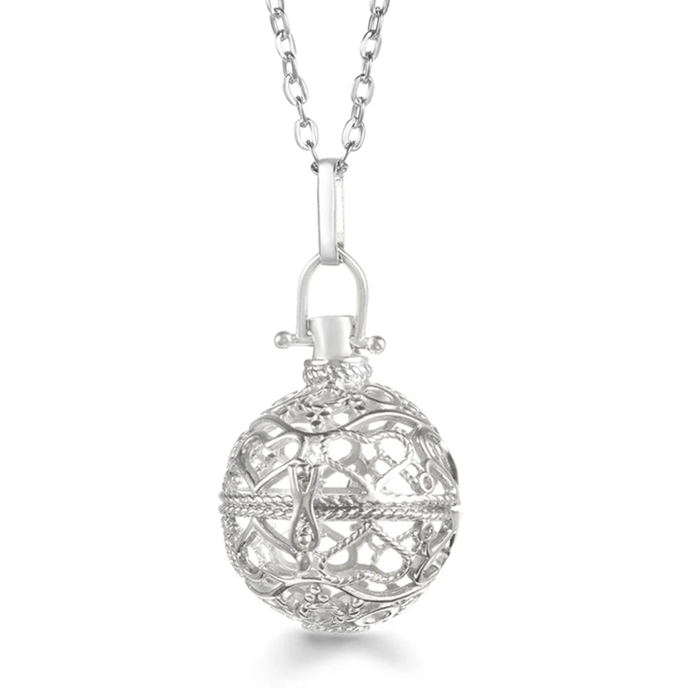 Vayb Angel Wings Chime Necklace Aromatherapy Diffuser Pendant