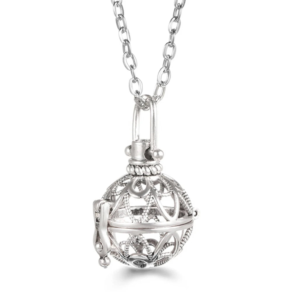 Vayb Angel Wings Chime Necklace Aromatherapy Diffuser Pendant