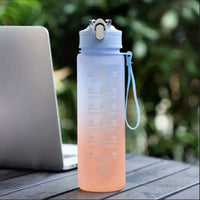 Vayb 700ml Sports Water Bottle with Time Marker and Leakproof Lid