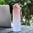 Vayb 700ml Sports Water Bottle with Time Marker and Leakproof Lid