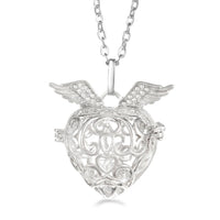 Vayb Angel Wings Chime Necklace Aromatherapy Diffuser Pendant