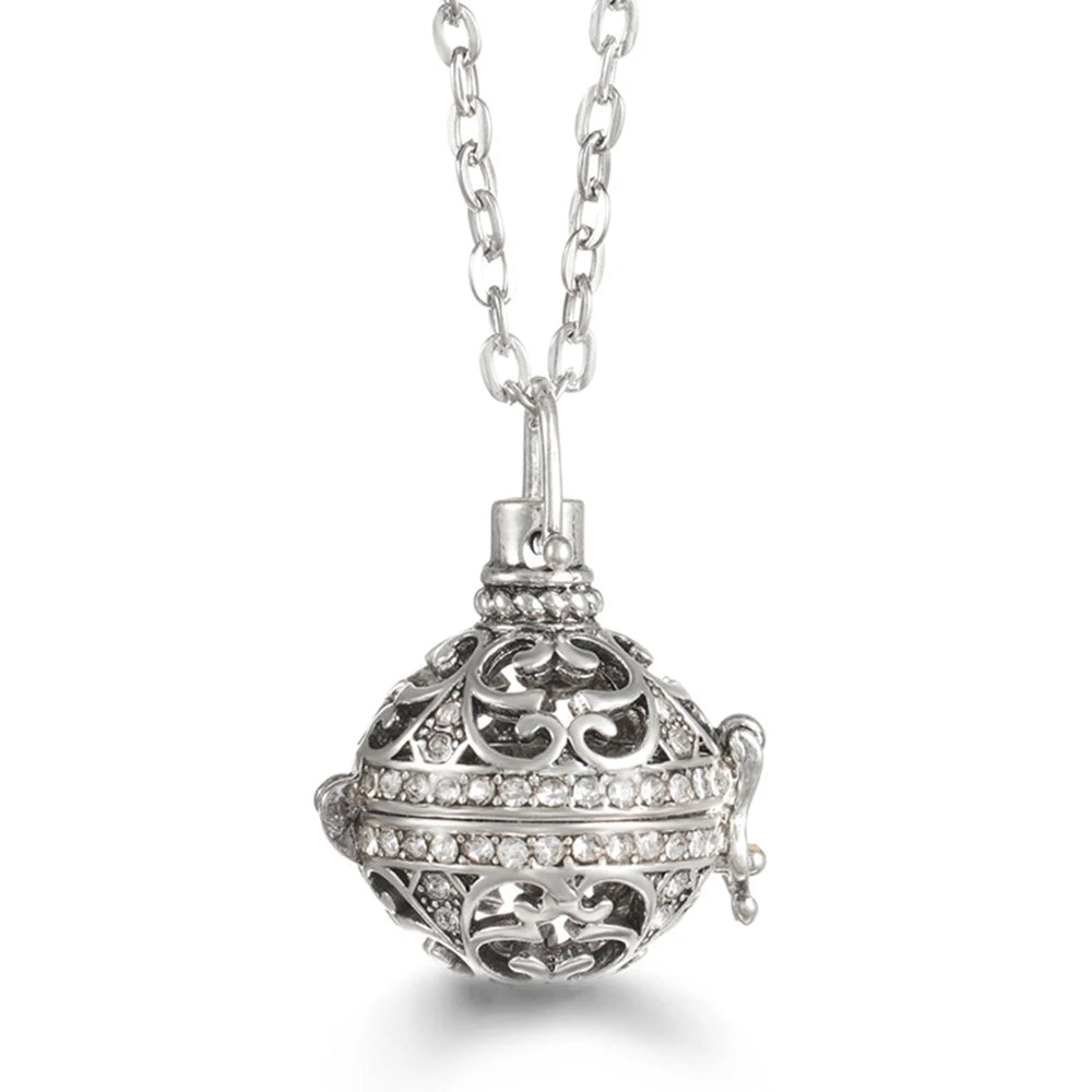 Vayb Angel Wings Chime Necklace Aromatherapy Diffuser Pendant