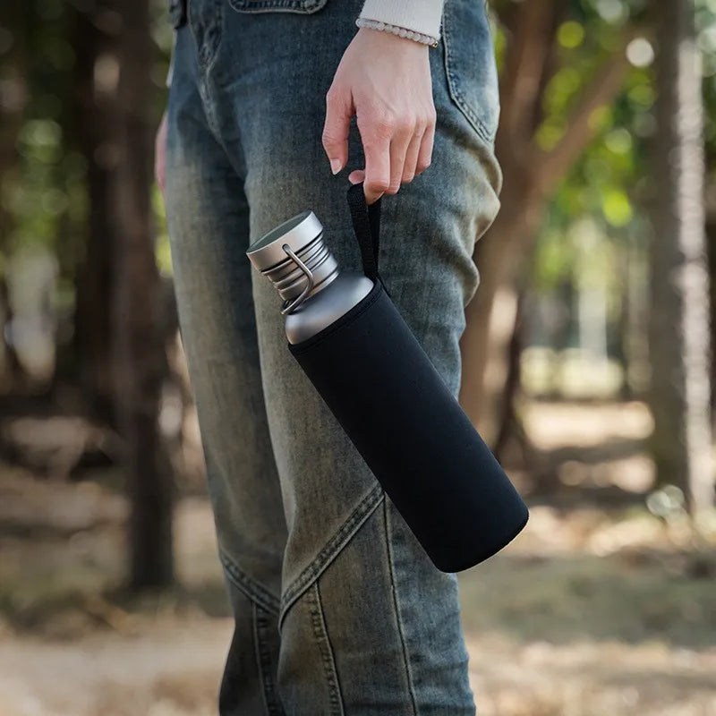 Vayb Titanium Water Bottle for Camping & Outdoors