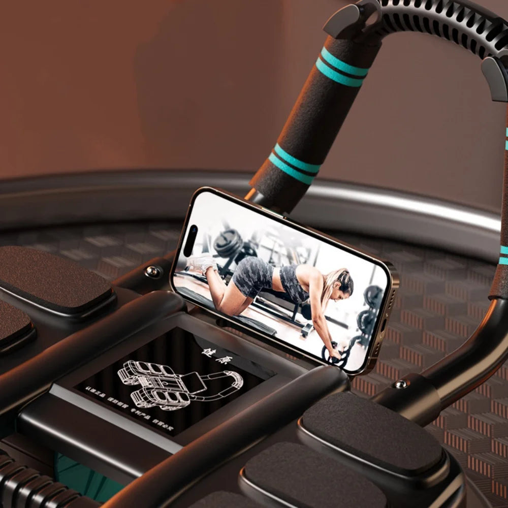Vayb Six-Wheel Ab Roller with Auto Rebound for Core Training