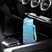 Vayb 700ml Sports Water Bottle with Time Marker and Leakproof Lid