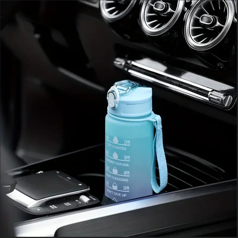 Vayb 700ml Sports Water Bottle with Time Marker and Leakproof Lid