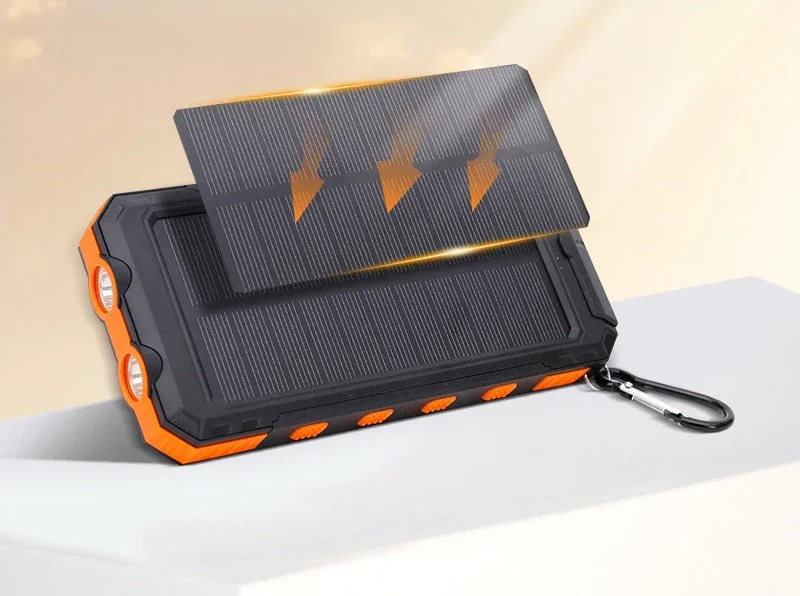 Vayb 200000mAh Solar Power Bank with USB-A & USB-C Fast Charge