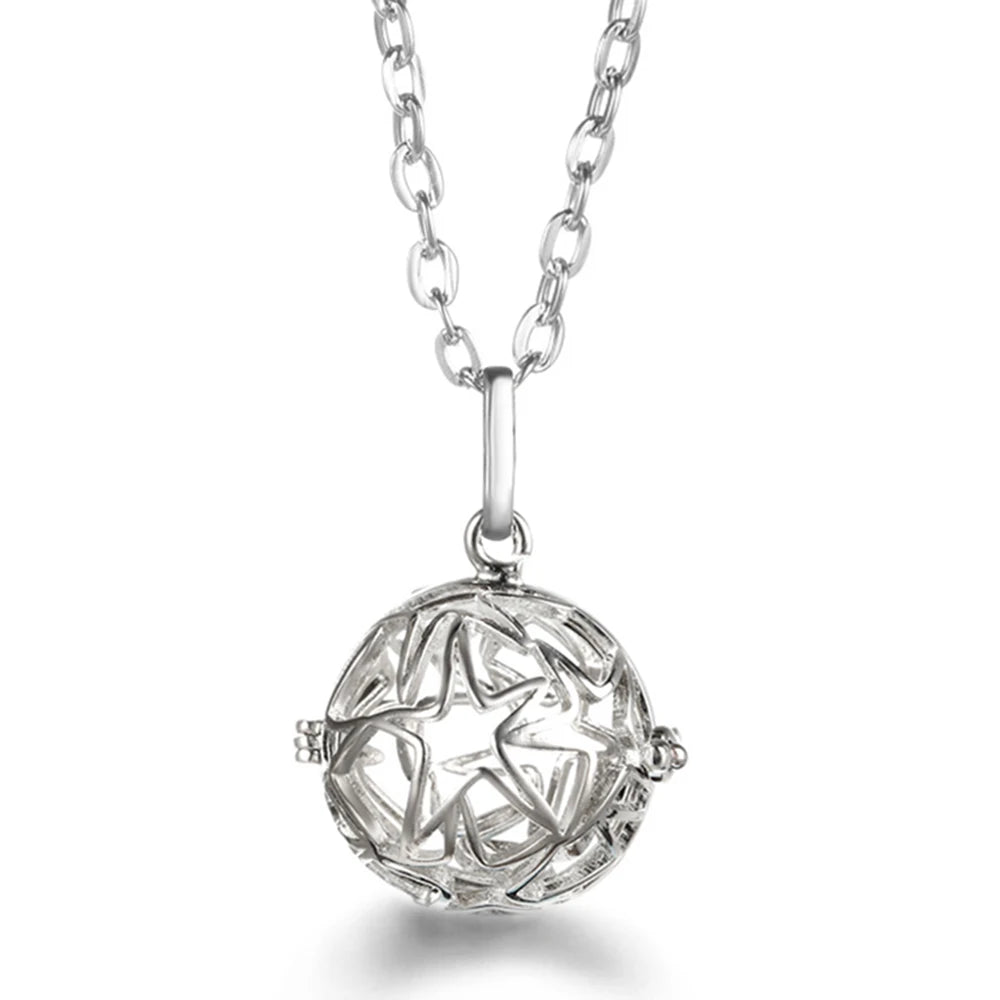 Vayb Angel Wings Chime Necklace Aromatherapy Diffuser Pendant