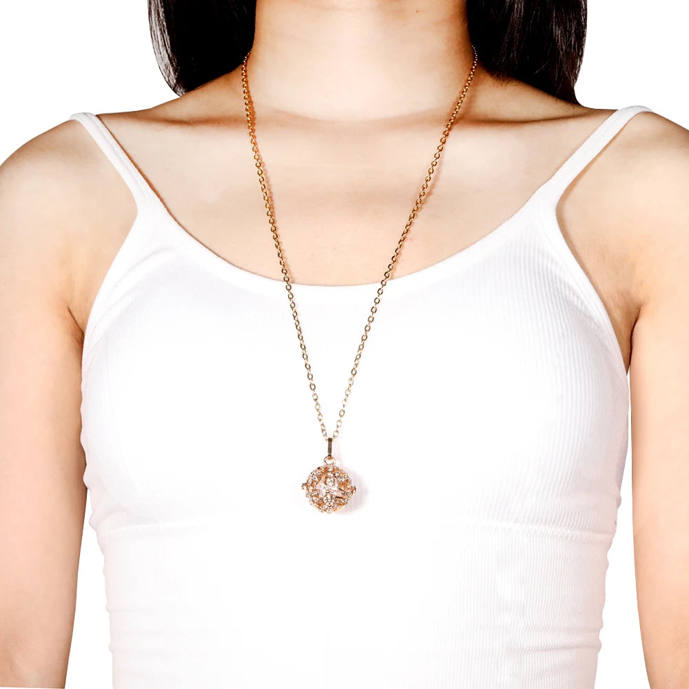 Vayb Angel Wings Chime Necklace Aromatherapy Diffuser Pendant
