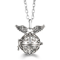 Vayb Angel Wings Chime Necklace Aromatherapy Diffuser Pendant
