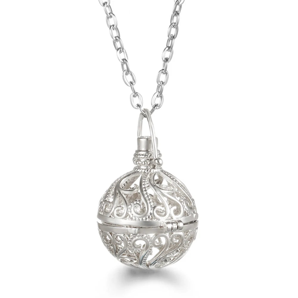 Vayb Angel Wings Chime Necklace Aromatherapy Diffuser Pendant