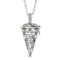 Vayb Angel Wings Chime Necklace Aromatherapy Diffuser Pendant