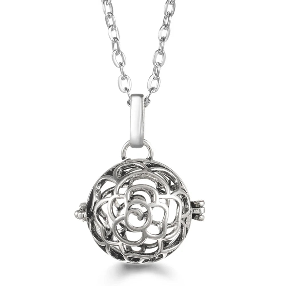 Vayb Angel Wings Chime Necklace Aromatherapy Diffuser Pendant