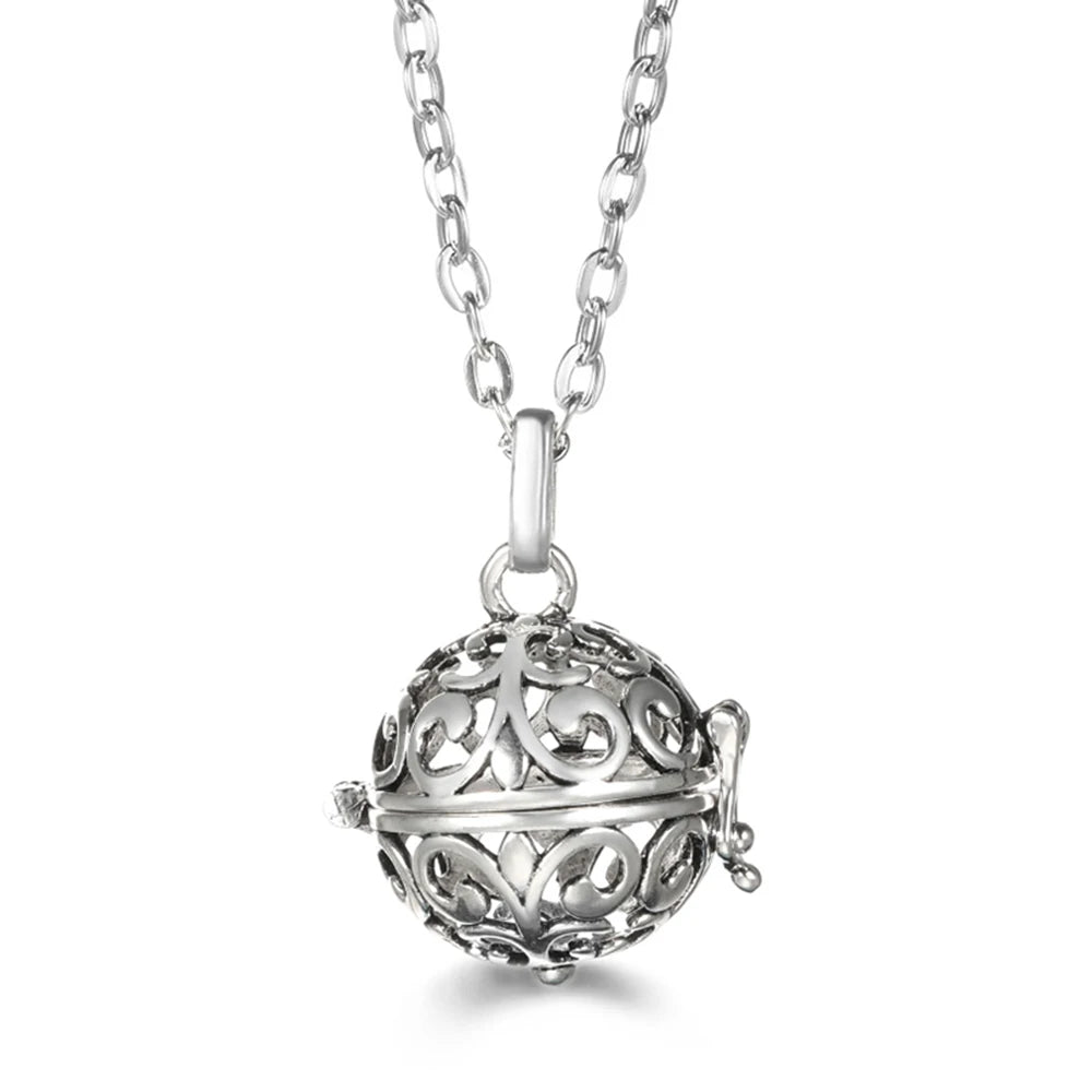 Vayb Angel Wings Chime Necklace Aromatherapy Diffuser Pendant