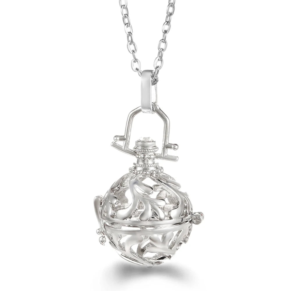 Vayb Angel Wings Chime Necklace Aromatherapy Diffuser Pendant