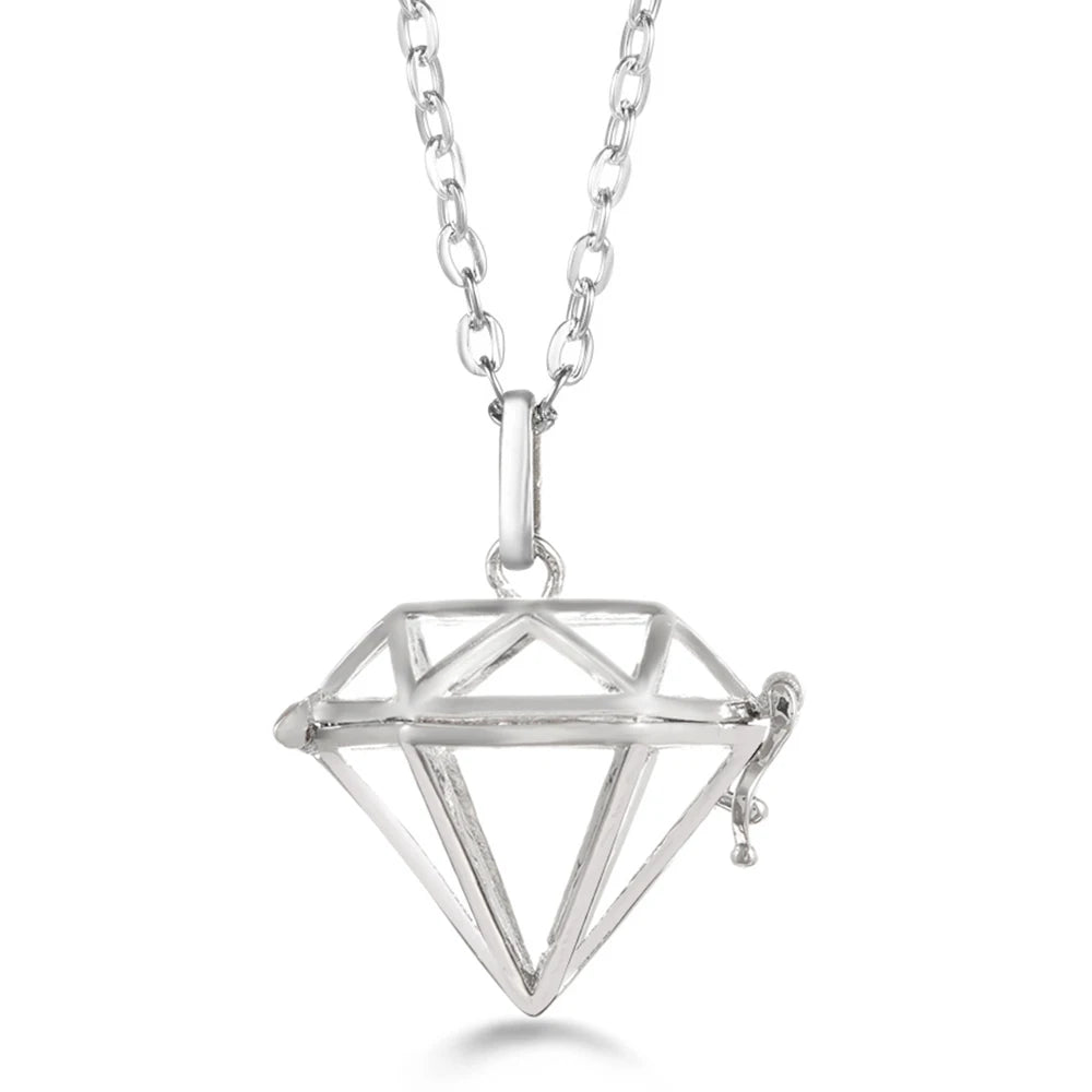 Vayb Angel Wings Chime Necklace Aromatherapy Diffuser Pendant