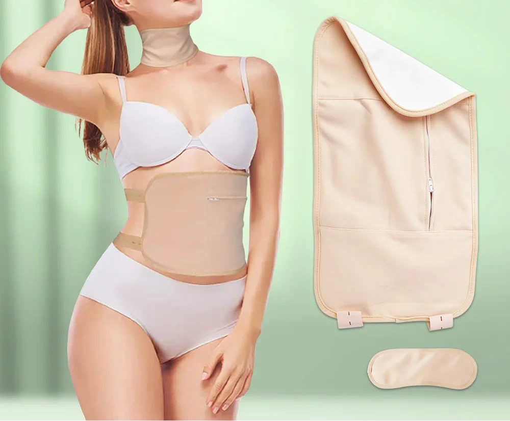 Vayb Organic Cotton Castor Oil Pack with Adjustable Strap
