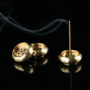Vayb Bronze Lotus Incense Burner for Meditation & Relaxation