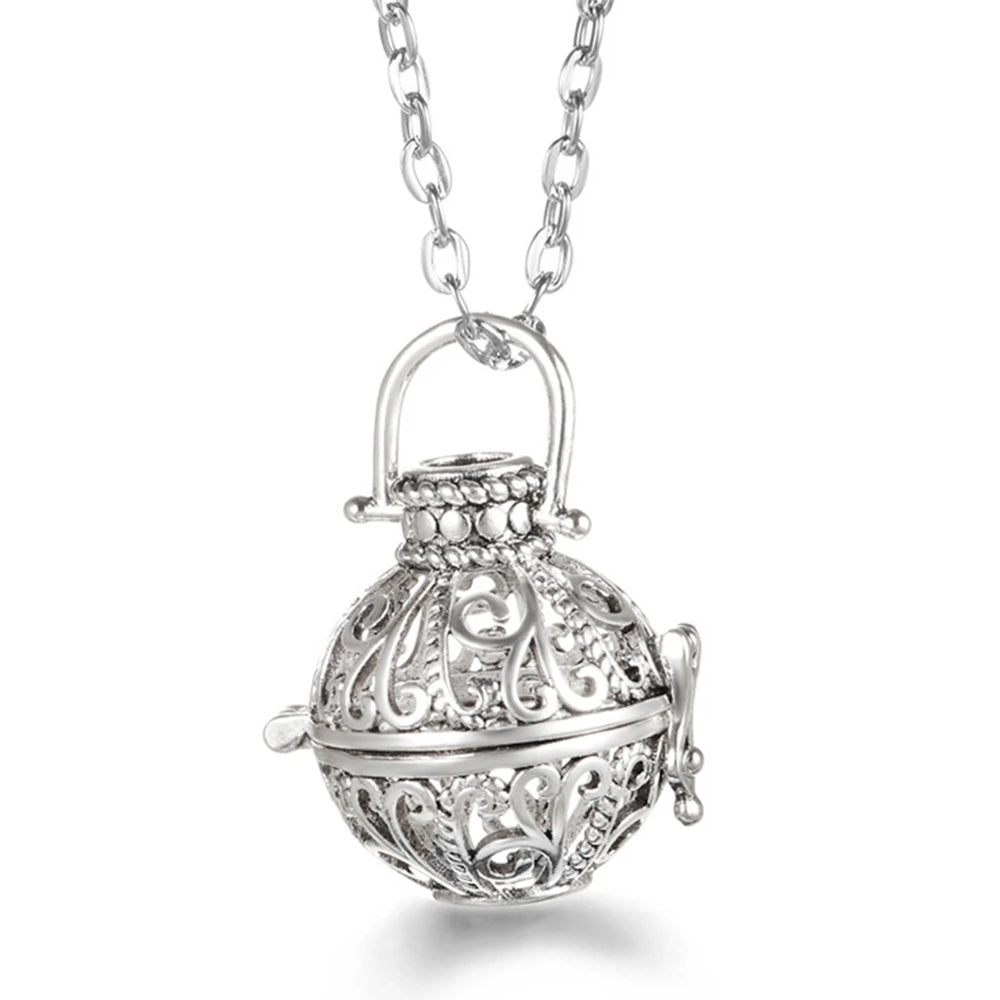Vayb Angel Wings Chime Necklace Aromatherapy Diffuser Pendant