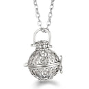 Vayb Angel Wings Chime Necklace Aromatherapy Diffuser Pendant