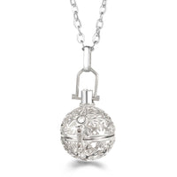 Vayb Angel Wings Chime Necklace Aromatherapy Diffuser Pendant
