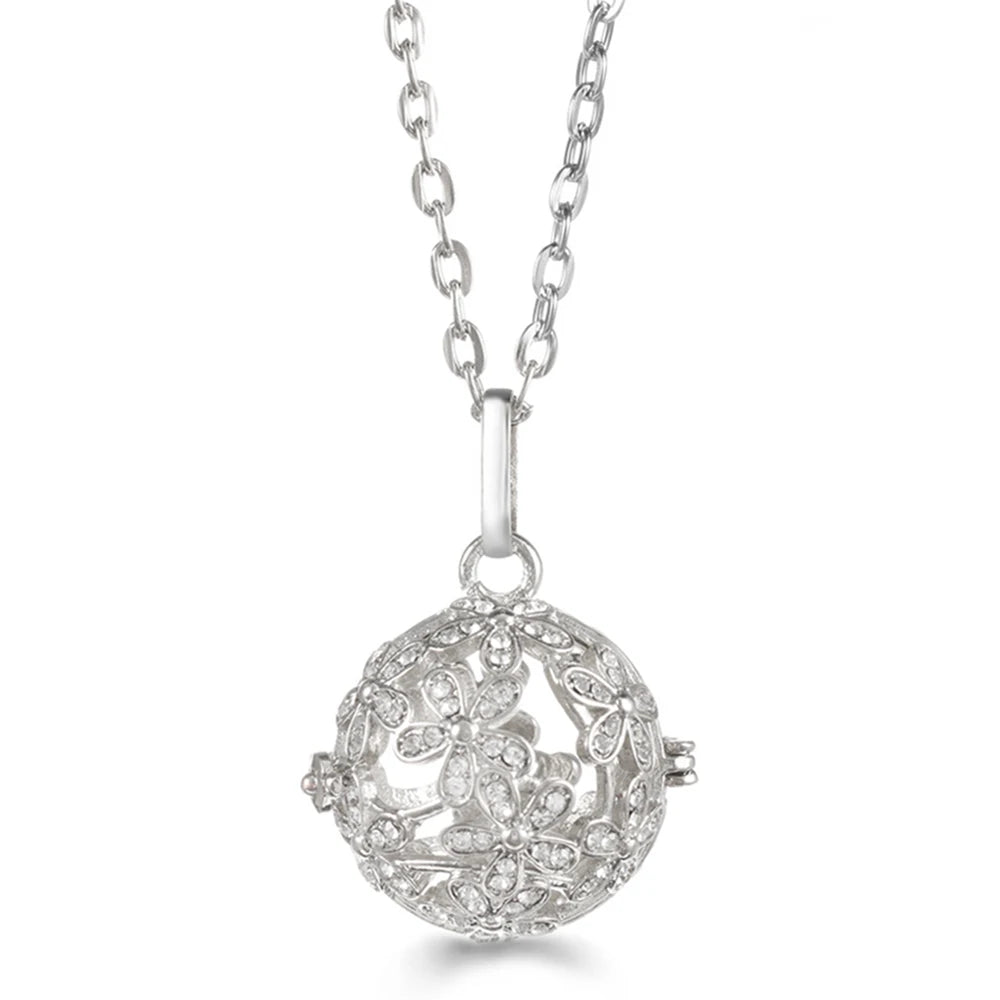 Vayb Angel Wings Chime Necklace Aromatherapy Diffuser Pendant
