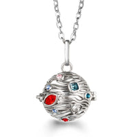 Vayb Angel Wings Chime Necklace Aromatherapy Diffuser Pendant