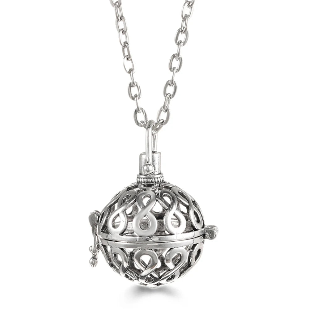 Vayb Angel Wings Chime Necklace Aromatherapy Diffuser Pendant