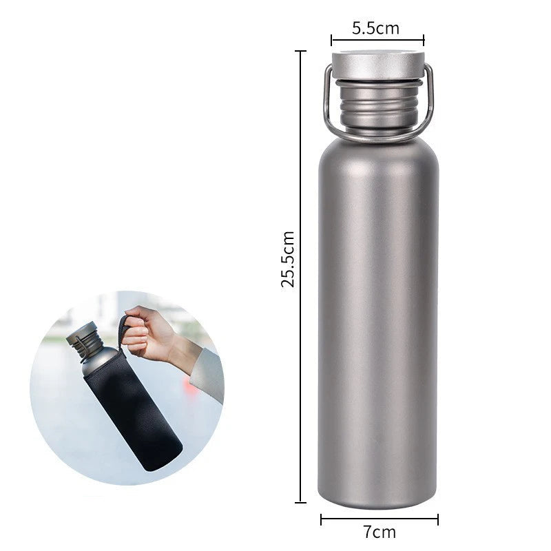 Vayb Titanium Water Bottle for Camping & Outdoors