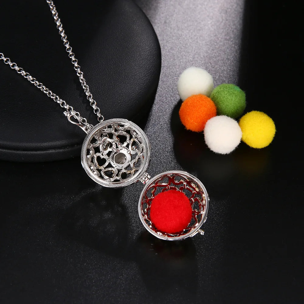 Vayb Angel Wings Chime Necklace Aromatherapy Diffuser Pendant